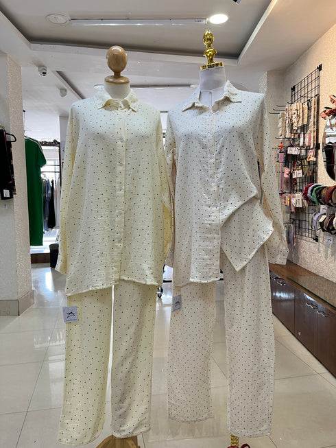 Summer Polka Dot Print Comfy Nigh Suits